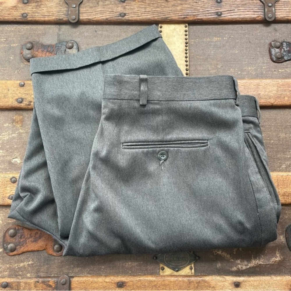 $15 SALE Men's Gray Dress Pants Slates 38x31 Business Office Medium-Dark Grey